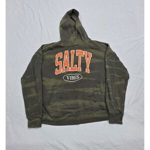 Sugar Flower Dark Green Hoodie Pullover Sweatshirt Size Small